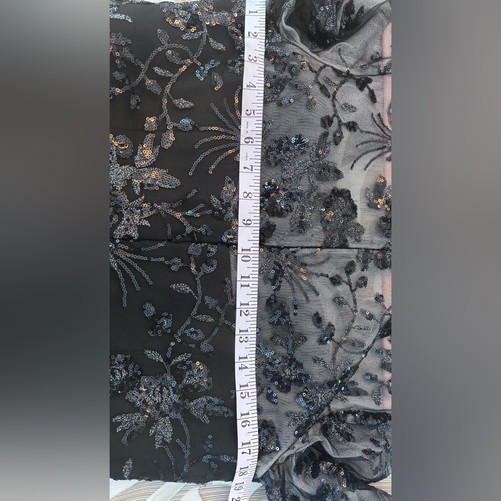 JJs House Black Floral Lace V-Neck Maxi Dress - Picture 8 of 12